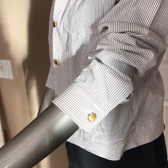 Anne Klein Sport Seersucker Jacket - Picture 7 of 7